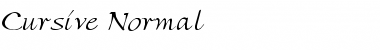 Download Cursive Normal Font Title Preview