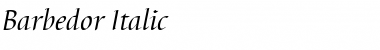 Download Barbedor Italic Font Title Preview
