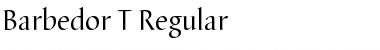 Download Barbedor T Regular Font Title Preview
