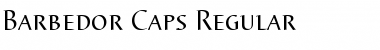 Download Barbedor-Caps Regular Font Title Preview