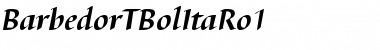 Download BarbedorTBolItaRo1 Regular Font Title Preview