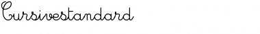 Download Cursive standard Regular Font Title Preview