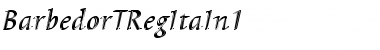 Download BarbedorTRegItaIn1 Regular Font Title Preview