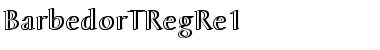 Download BarbedorTRegRe1 Regular Font Title Preview