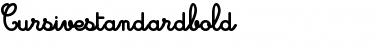 Download Cursive standard Regular Font Title Preview
