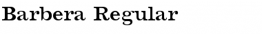 Download Barbera Regular Font Title Preview