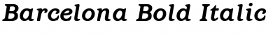 Download Barcelona Bold Italic Font Title Preview