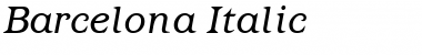 Download Barcelona Italic Font Title Preview