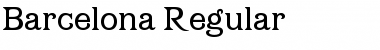 Download Barcelona Regular Font Title Preview