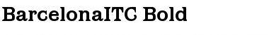 Download BarcelonaITC Bold Font Title Preview