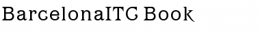 Download BarcelonaITC Book Font Title Preview