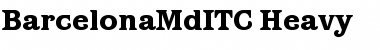 Download BarcelonaMdITC Heavy Font Title Preview