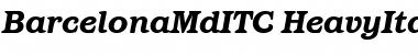 Download BarcelonaMdITC Heavy Italic Font Title Preview