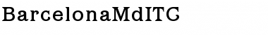 Download BarcelonaMdITC Medium Font Title Preview