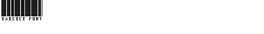 Download barcode font Regular Font Title Preview
