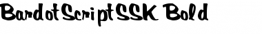Download BardotScriptSSK Bold Font Title Preview