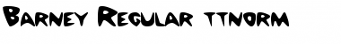 Download Barney Regular Font Title Preview
