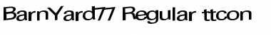 Download BarnYard77 Regular Font Title Preview