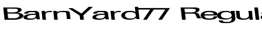 Download BarnYard77 Regular Font Title Preview