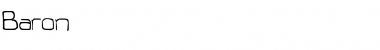 Download Baron Medium Font Title Preview