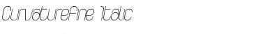 Download CurvatureFine Italic Regular Font Title Preview