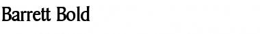 Download Barrett Bold Font Title Preview