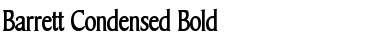 Download Barrett Condensed Bold Font Title Preview