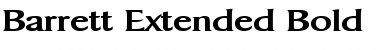 Download Barrett Extended Bold Font Title Preview