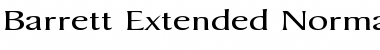 Download Barrett Extended Normal Font Title Preview