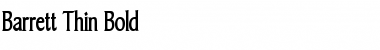 Download Barrett Thin Bold Font Title Preview