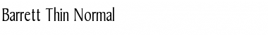 Download Barrett Thin Normal Font Title Preview
