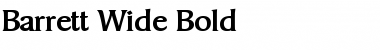 Download Barrett Wide Bold Font Title Preview