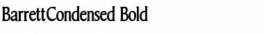 Download BarrettCondensed Bold Font Title Preview