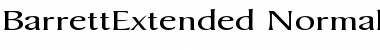 Download BarrettExtended Normal Font Title Preview