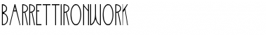 Download BarrettIronwork Regular Font Title Preview