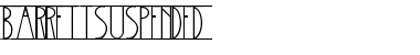 Download BarrettSuspended Regular Font Title Preview