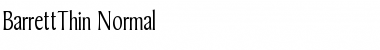 Download BarrettThin Normal Font Title Preview