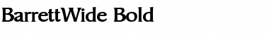 Download BarrettWide Bold Font Title Preview