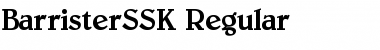 Download BarristerSSK Regular Font Title Preview