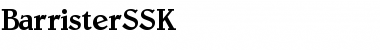 Download BarristerSSK Regular Font Title Preview