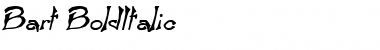 Download Bart BoldItalic Font Title Preview