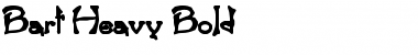 Download Bart Heavy Bold Font Title Preview
