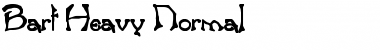 Download Bart Heavy Normal Font Title Preview