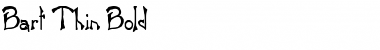Download Bart Thin Bold Font Title Preview