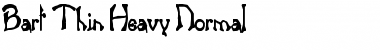 Download Bart Thin Heavy Normal Font Title Preview