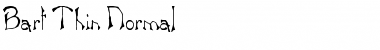 Download Bart Thin Normal Font Title Preview