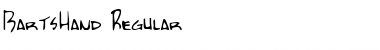 Download BartsHand Regular Font Title Preview