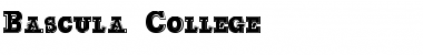 Download Bascula College Font Title Preview
