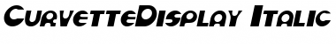 Download CurvetteDisplay Italic Font Title Preview