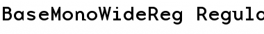 Download BaseMonoWideReg Regular Font Title Preview